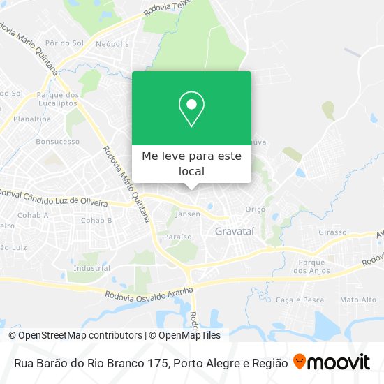 Rua Barão do Rio Branco 175 mapa