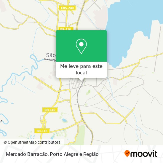 Mercado Barracão mapa