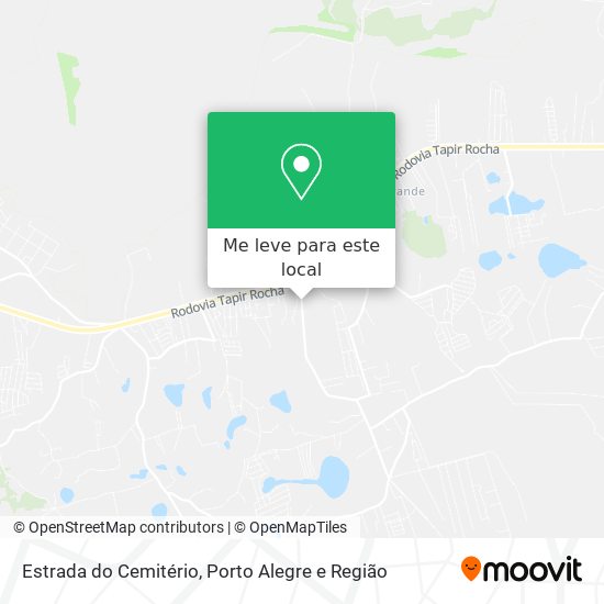 Estrada do Cemitério mapa