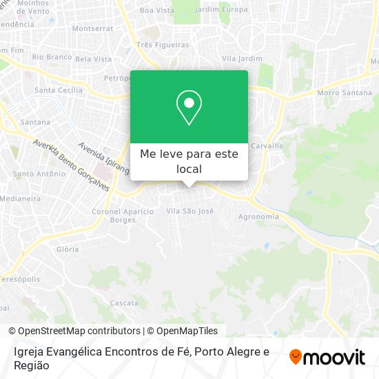 Igreja Evangélica Encontros de Fé mapa