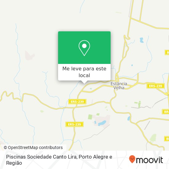 Piscinas Sociedade Canto Lira mapa