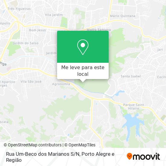Rua Um-Beco dos Marianos S/N mapa