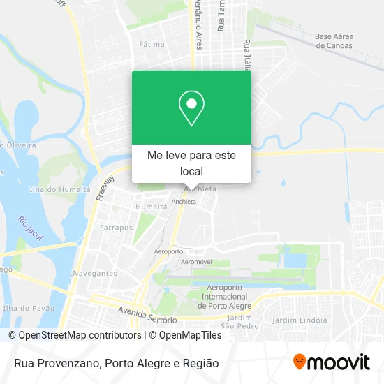 Rua Provenzano mapa