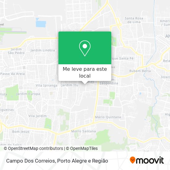 Campo Dos Correios mapa