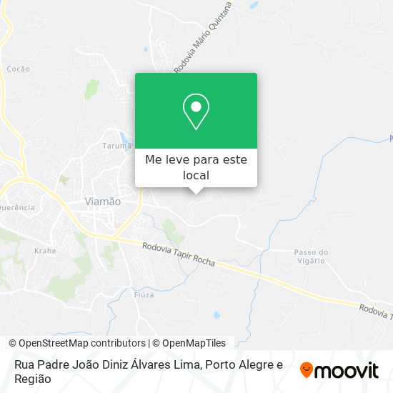 Rua Padre João Diniz Álvares Lima mapa