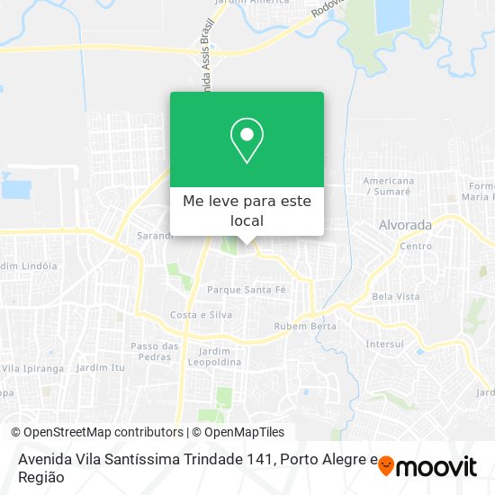 Avenida Vila Santíssima Trindade 141 mapa