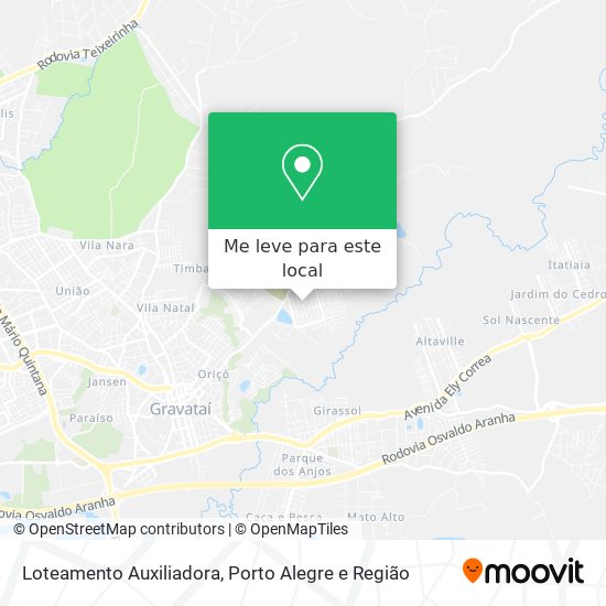 Loteamento Auxiliadora mapa