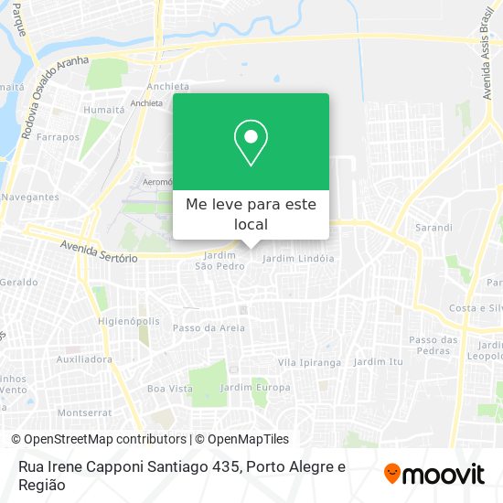 Rua Irene Capponi Santiago 435 mapa