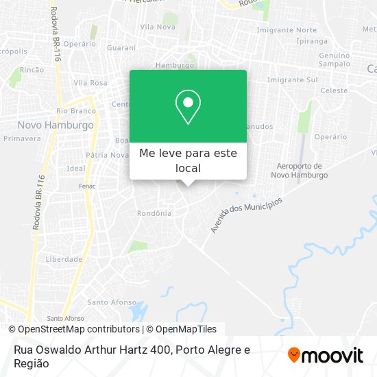 Rua Oswaldo Arthur Hartz 400 mapa