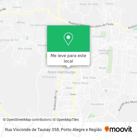 Rua Visconde de Taunay 358 mapa
