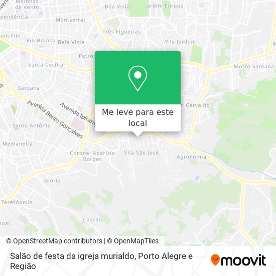 Salão de festa da igreja murialdo mapa