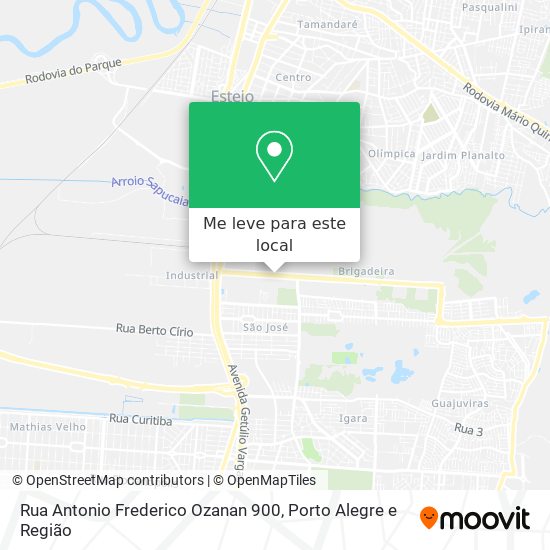 Rua Antonio Frederico Ozanan 900 mapa