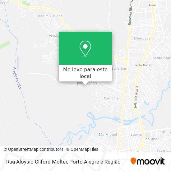 Rua Aloysio Cliford Molter mapa