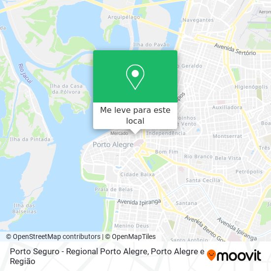 Porto Seguro - Regional Porto Alegre mapa