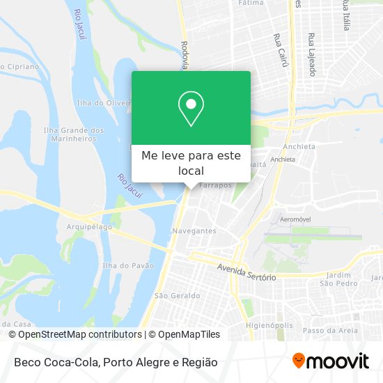 Beco Coca-Cola mapa