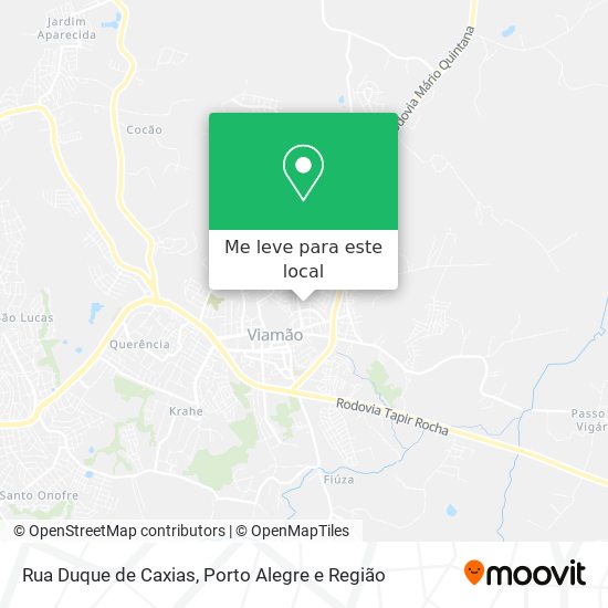 Rua Duque de Caxias mapa