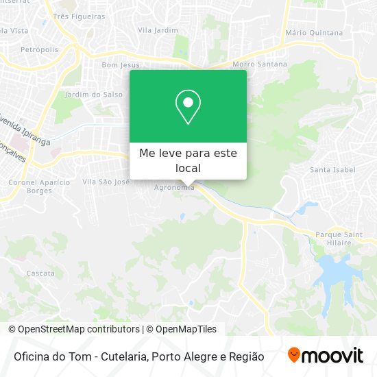 Oficina do Tom - Cutelaria mapa