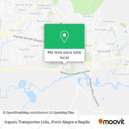 Irapuru Transportes Ltda. mapa