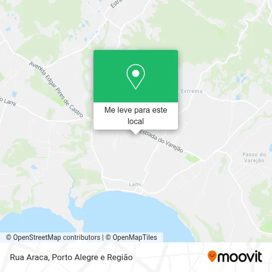Rua Araca mapa