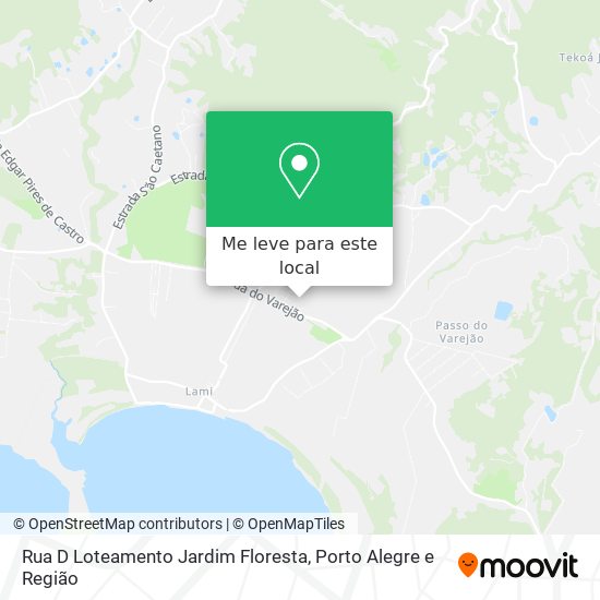 Rua D Loteamento Jardim Floresta mapa