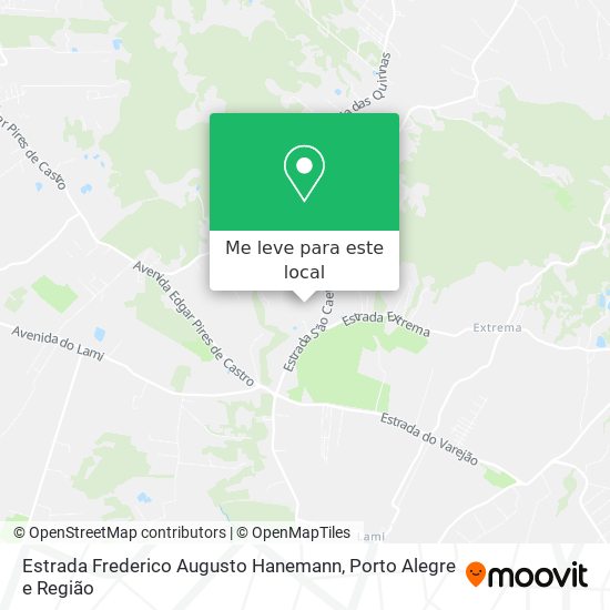 Estrada Frederico Augusto Hanemann mapa