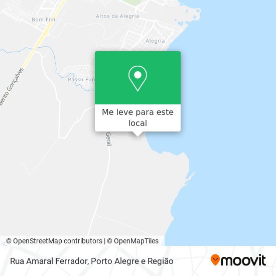 Rua Amaral Ferrador mapa