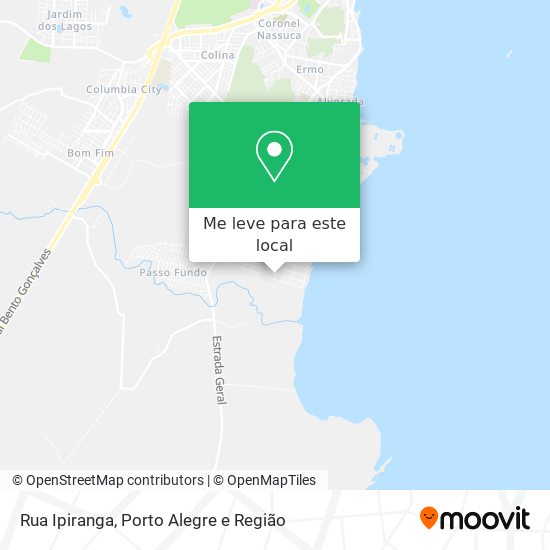 Rua Ipiranga mapa
