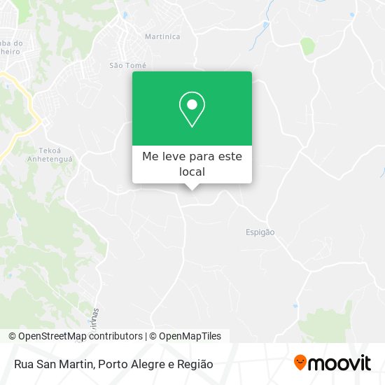 Rua San Martin mapa