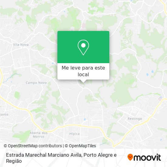 Estrada Marechal Marciano Avila mapa