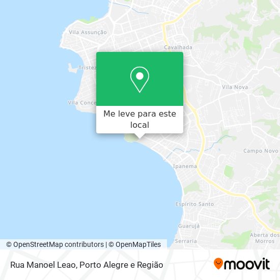 Rua Manoel Leao mapa