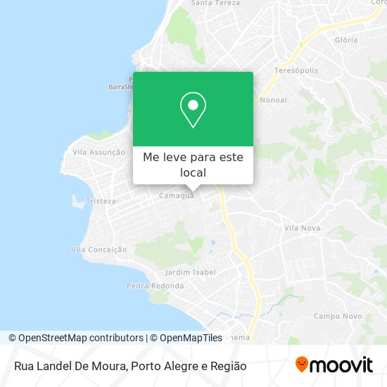 Rua Landel De Moura mapa