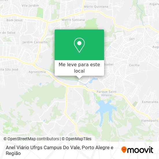 Anel Viário Ufrgs Campus Do Vale mapa