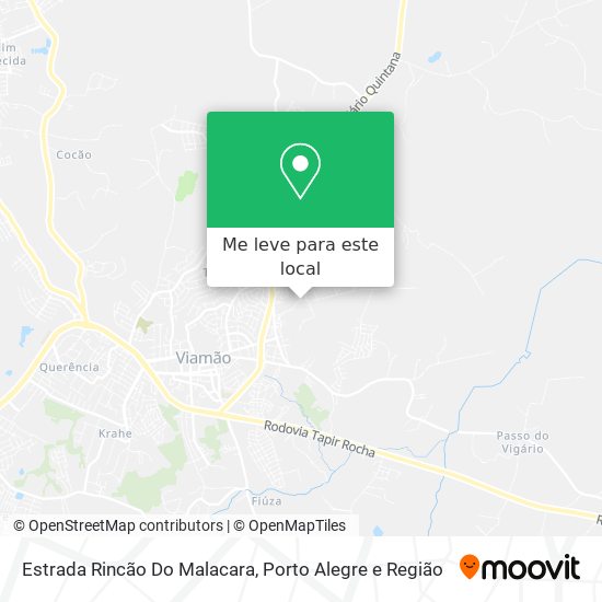 Estrada Rincão Do Malacara mapa