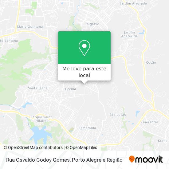 Rua Osvaldo Godoy Gomes mapa