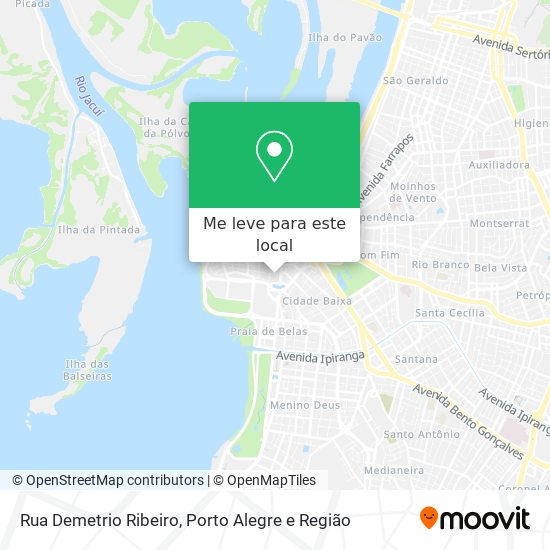 Rua Demetrio Ribeiro mapa