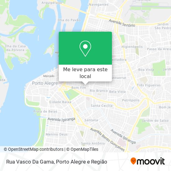 Rua Vasco Da Gama mapa