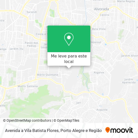 Avenida a Vila Batista Flores mapa