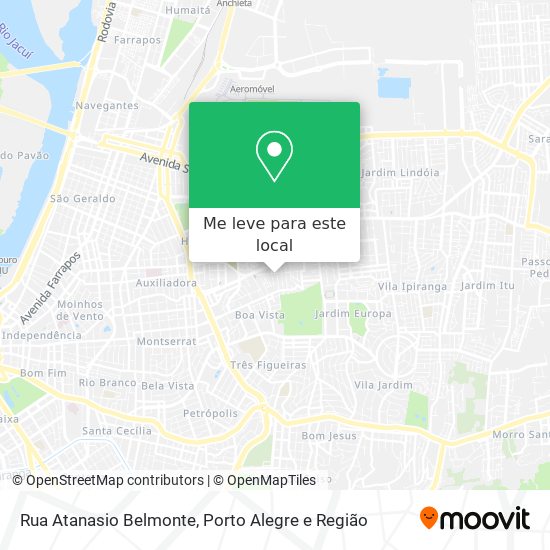 Rua Atanasio Belmonte mapa