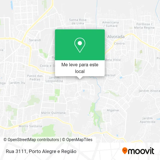 Rua 3111 mapa