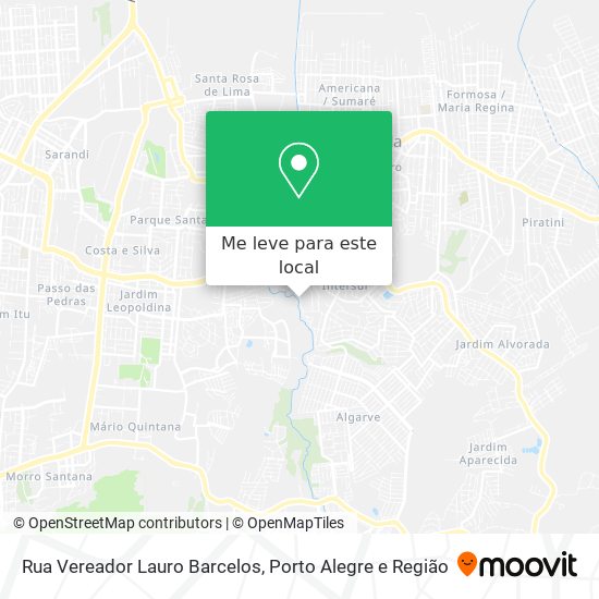 Rua Vereador Lauro Barcelos mapa