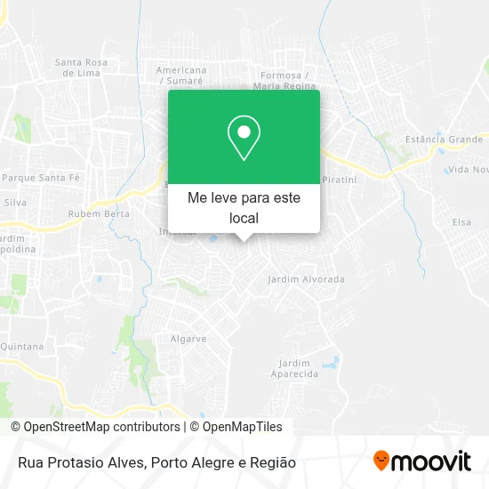 Rua Protasio Alves mapa