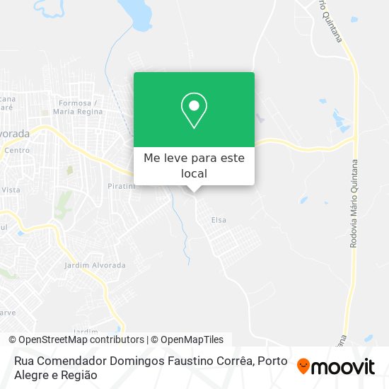 Rua Comendador Domingos Faustino Corrêa mapa