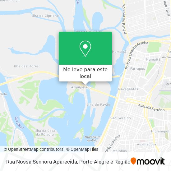 Rua Nossa Senhora Aparecida mapa