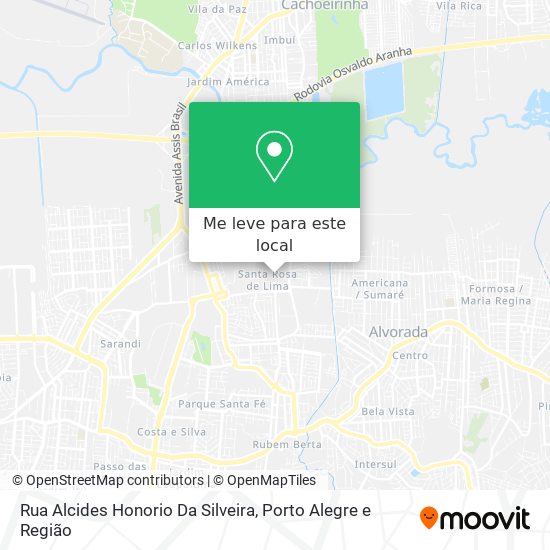 Rua Alcides Honorio Da Silveira mapa