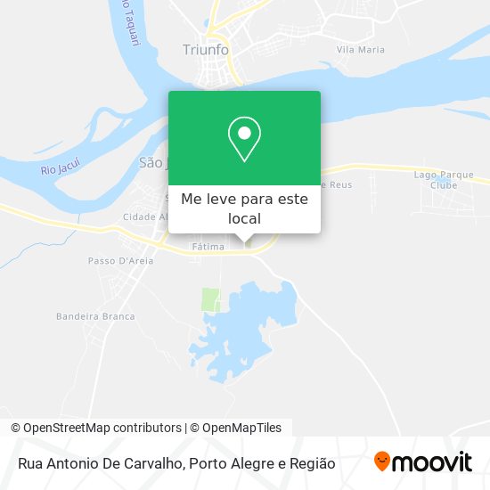 Rua Antonio De Carvalho mapa