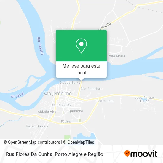 Rua Flores Da Cunha mapa