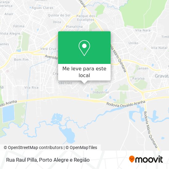 Rua Raul Pilla mapa