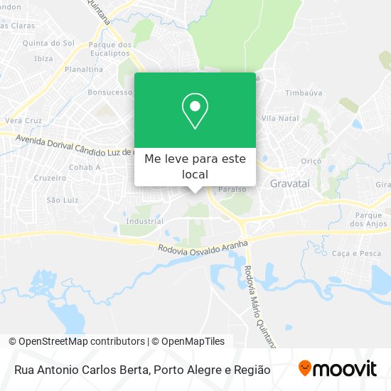 Rua Antonio Carlos Berta mapa