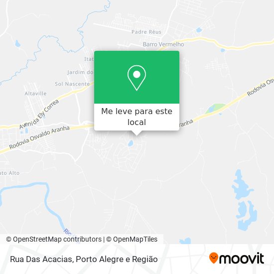 Rua Das Acacias mapa
