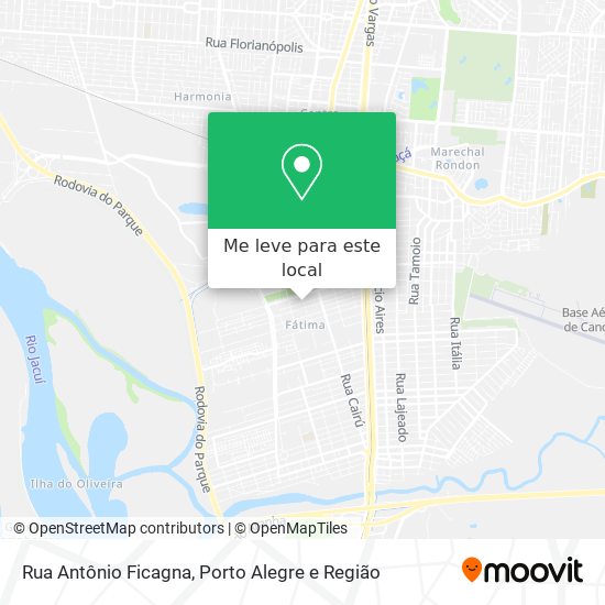 Rua Antônio Ficagna mapa